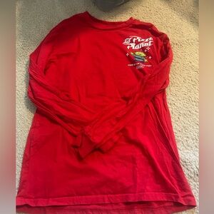Red long sleeve men’s medium pizza planet toy story shirt